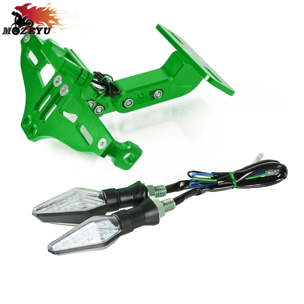 Для KAWASAKI ZX7R/ZX7RR ZX1100/ZX11 ZRX1100/1200 мотоциклетные номерные знаки кронштейн Holde регулируемый угол ER-5 ZZR1200 ZX9