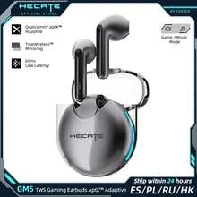 HECATE GM5 tws gaming earbuds Qualcomm aptX Bluetooth 5.2 low latency 40h Playback Time true wireless gaming earphone by EDIFIER