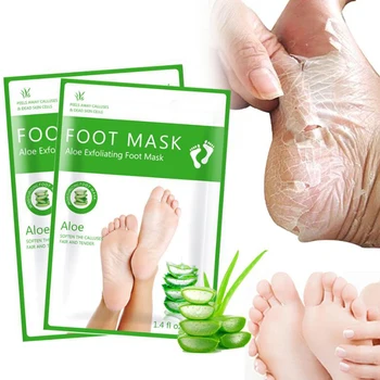 

2pcs/1bag Exfoliating Foot Mask Socks For Pedicure Socks For Feet Peeling Foot Mask Health Care Skin Care Feet Dead Skin Removal