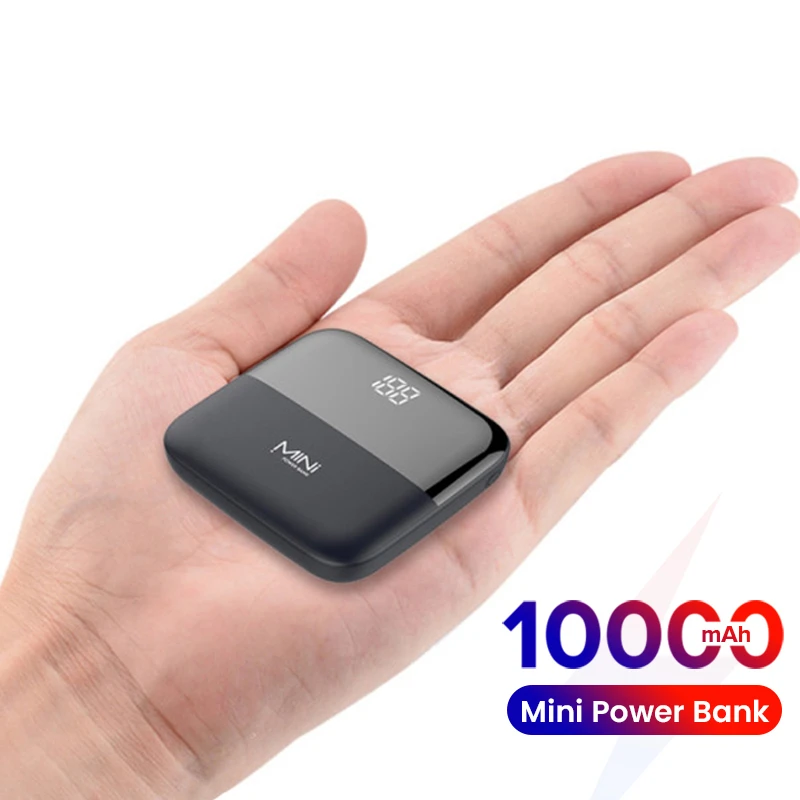 10000mAh Mini Power Bank LED Power Display PoverBank Portable ...