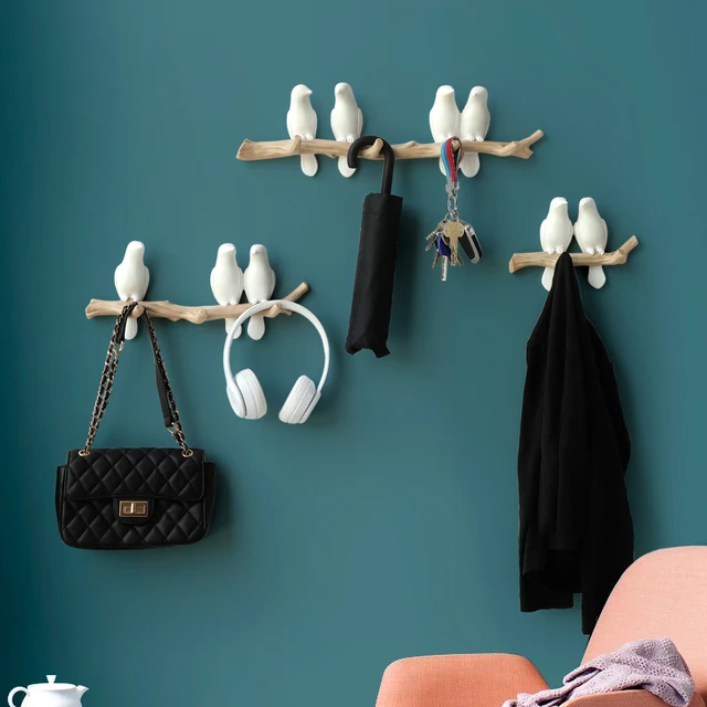 Resin Home Decoration Accessories  Decorative Bird Hooks Hanger - Resin Wall  Hooks - Aliexpress