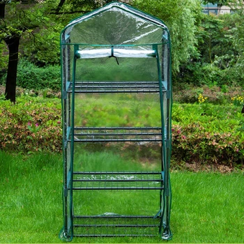 

Greenhouse Cover Waterproof Multi-Tier Plants Cover Portable PVC Flower House Corrosion-resistant Cover