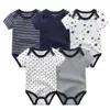 2022 Baby Rompers 5-pack infantil Jumpsuit Boy&girls clothes Summer High quality Striped newborn ropa bebe Clothing Costume ► Photo 2/6