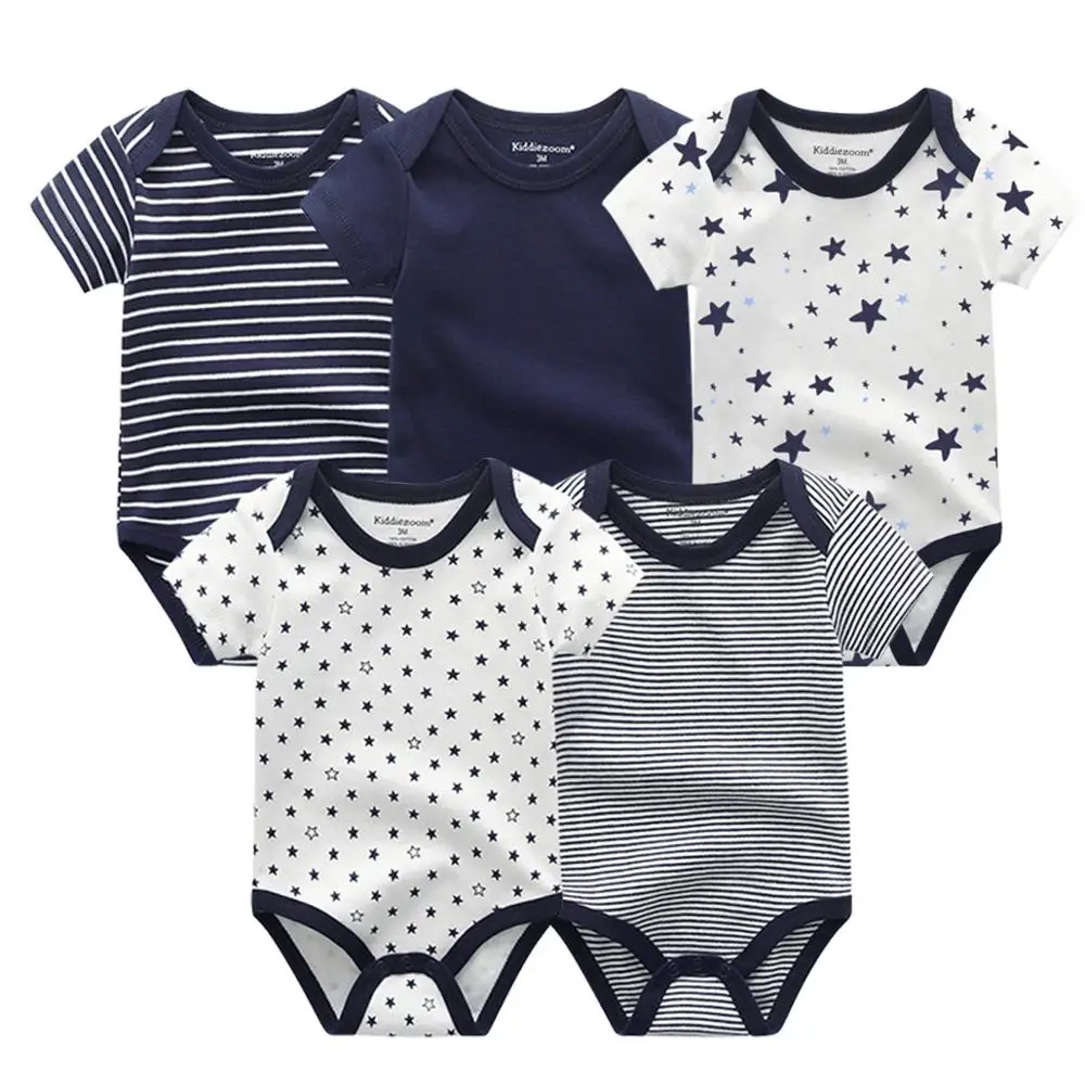 5pack Baby Boy Rompers Sweetpea Clothing