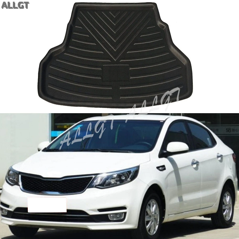 Коврик для багажника автомобиля подкладка напольный ковер Kia Rio Pride K2 Sedan 2012 2013 2014