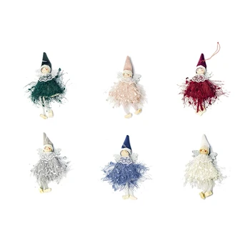 

6Pcs Cute Angel Doll Christmas Decoration Pendant Christmas Tree Hanging Ornament Christmas Decoration for Home Xmas Navidad