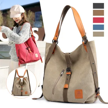 

Brand Canvas Messenger Bag Women Handbags Female Tote Bag Large Capacity Leisure Backpack Shoulder Bags Big Travel Bags Bolsas