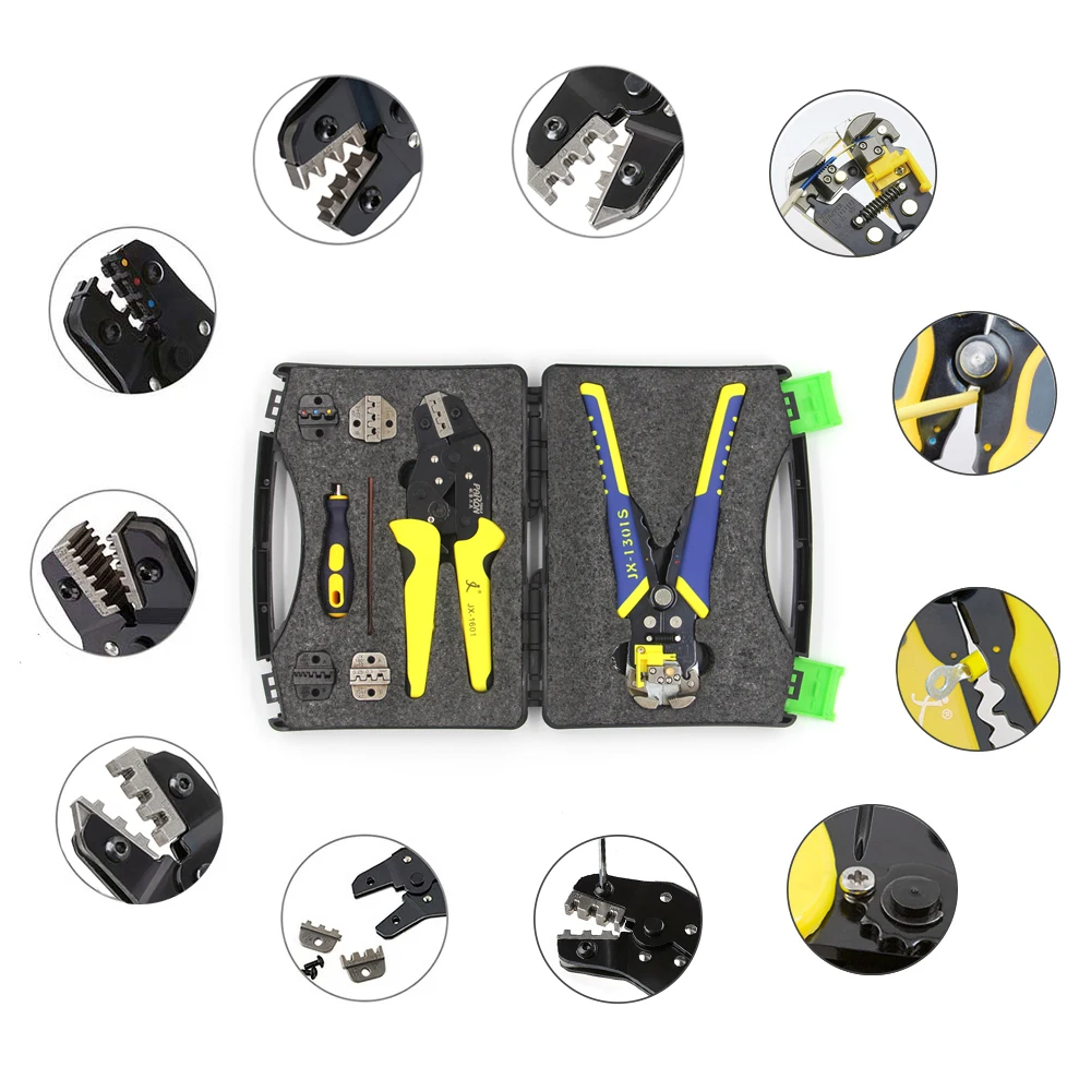 US $29.17 Paron Professional Wire Crimpers Multifunctional Engineering Ratcheting Terminal Crimping Pliers Wire Strippers Crimper Tool