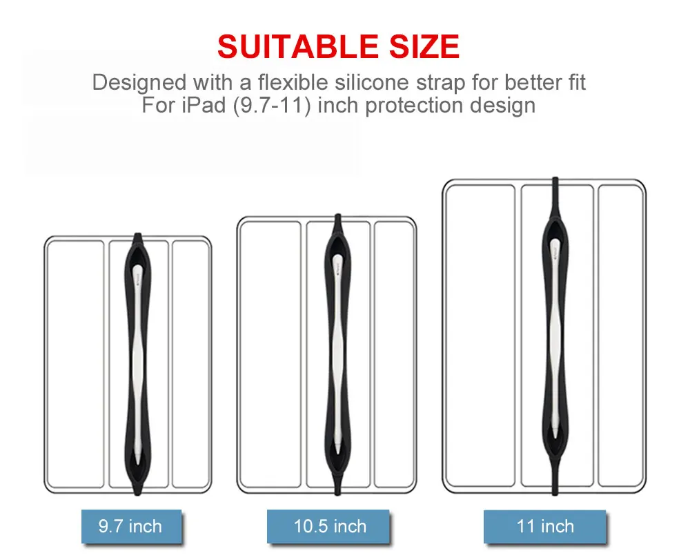 Рукав стилус силиконовый чехол для телефона для карандаша от Apple iPad Ipad Pro 9,7 10,5 12,9 держатель стилус для сенсорного экрана, принципиально аксессуары