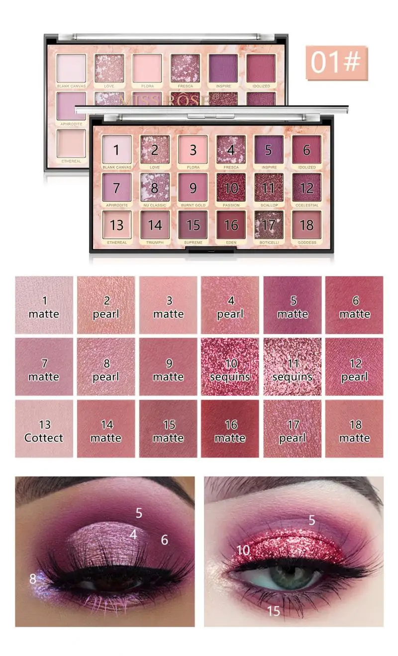 Shimmer Eye Shadow beauty глазурованные косметические тени для выделения теней для глаз Палитра натуральные матовые Перламутровые тени для век beauty TSLM1