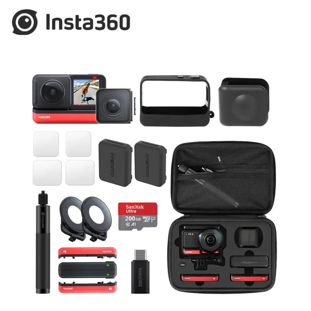 Оригинальная Экшн камера Insta360 One R в наличии 5 7 K 360 линза мод/4K