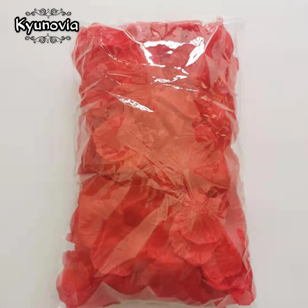 Kyunovia один за другим раздельные лепестки 500 шт лепестки роз Petalos De Rosa Свадебные украшения Искусственные тканевые Свадебные лепестки роз