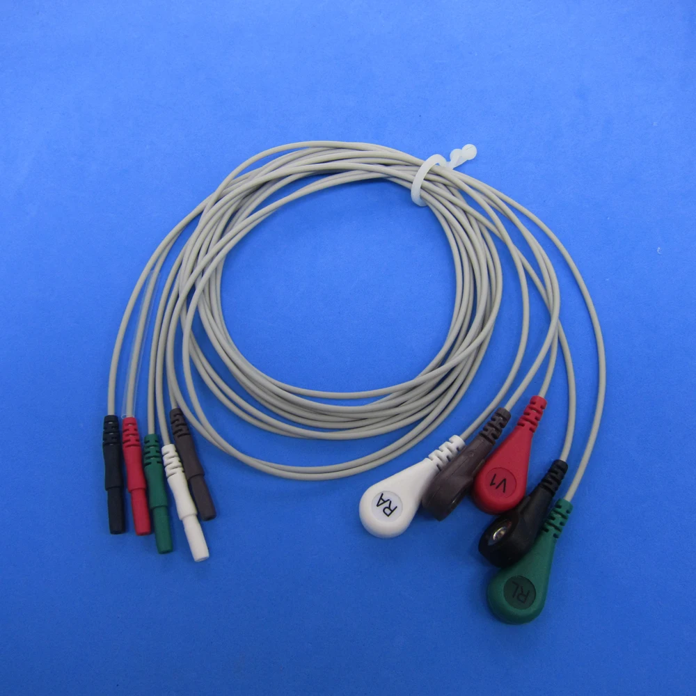 Популярный кабель holter ECG 5 защелок| |