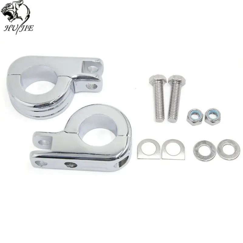 

Chrome 1-1/2" 1.5 " 38mm Billet Crash Bar Engine Guard Highway Foot Peg Mount Clamp Kit Motorcycle For Honda Kawasaki Yamaha
