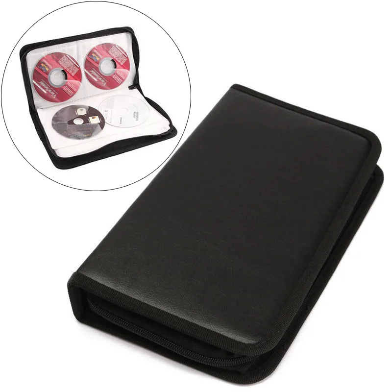 

80 Pcs CD DVD VCD Disc Holder Album Portable Folder Wallet Storage Case Carry Bag Organizer EIG88