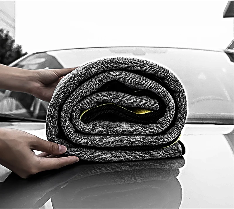 60X160CM 600GSM Car Care Polishing Wash Towels Plush Microfiber Washing Drying Towel Strong Thick Car Cleaning Cloths rags
