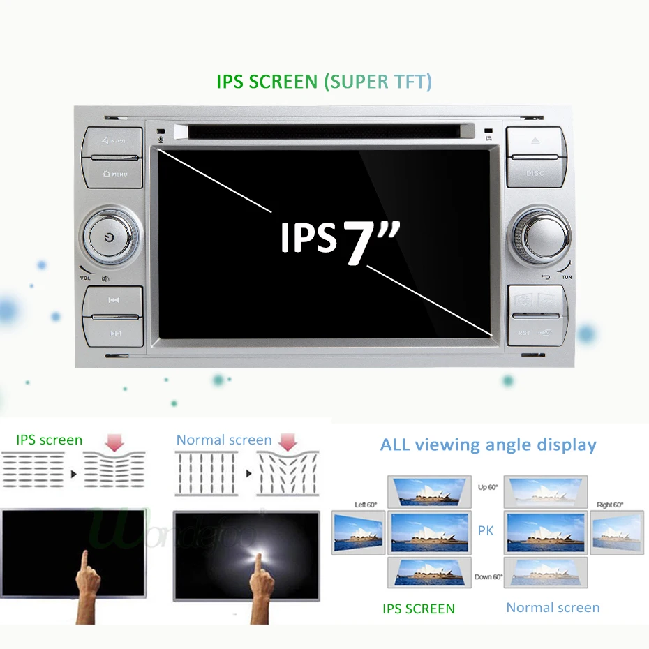 Best 4G 64G 8 CORE Car DVD Multimedia Player Android 9 2 DIN GPS Autoradio For Ford/Mondeo/Focus/Transit/C-MAX/S-MAX/Fiesta WIFI DSP 3