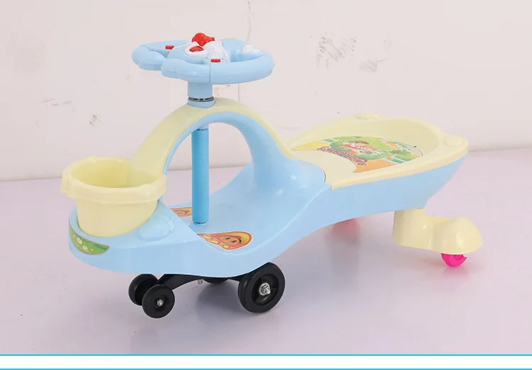 Детские качели с корзиной музыкальный скутер на четырех колесах Baby Sway Luge 1-6 лет поколение жира