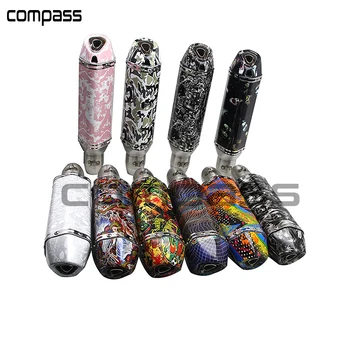 

51mm Motorcycle Graffiti Style Exhaust Muffler Pipe Escape Moto for Honda Yamaha KTM GY6 Scooter Dit Bike Racing