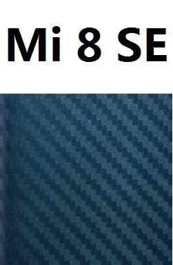 Mi8 SE- blue Наклейка для телефона s для Xiaomi mi 8 SE градиентная цветная 3D пленка из углеродного волокна наклейка для Xiaomi mi 8 Lite mi 8 mi 8SE защита для задней панели - Цвет: Mi8 SE- blue