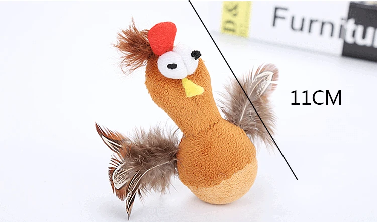 New Interactive Toy Animation Animal Tumbler Pet Training Supplies Cat Dog Funny Cat Toy Funny Cat And Mouse Toy Chick Feather