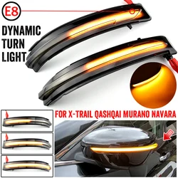 2pcs Dynamic Blinker For Nissan X-Trail T32 Qashqai J11 Murano Z52 Navara NP300 Pathfinder Terra Light Mirror Indicator Repeater