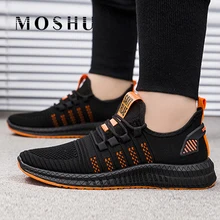 Мужская обувь; кроссовки; Мужская Вулканизированная обувь; легкая обувь; Цвет Черный; Tenis Masculino; повседневная обувь из сетчатого материала; Zapatos De Hombre