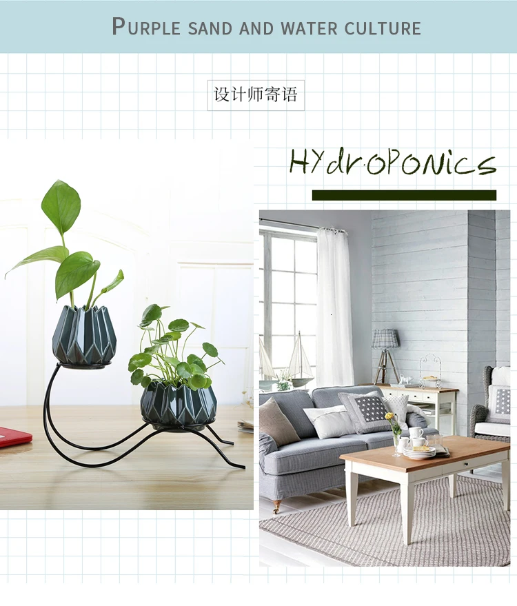 Flowerpot Originality Ceramics Hydroponics Vase A Living Room Television Cabinet Decorate Ornament Can Store Up Water Small