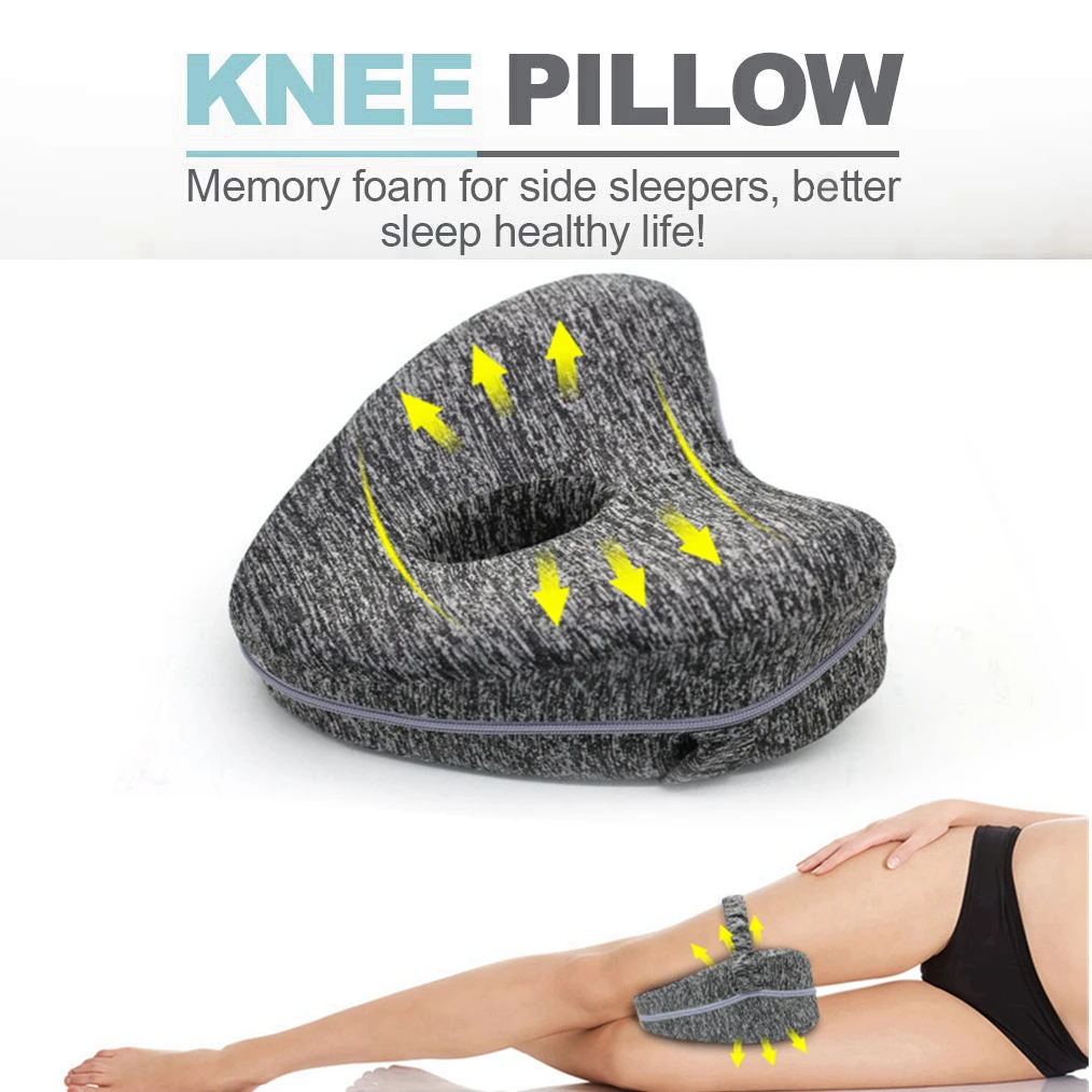 Creative Pillow for Sleeping Memory Foam Leg Positioner Pillows Knee Support Cushion between the Legs for Hip Pain Sciatica