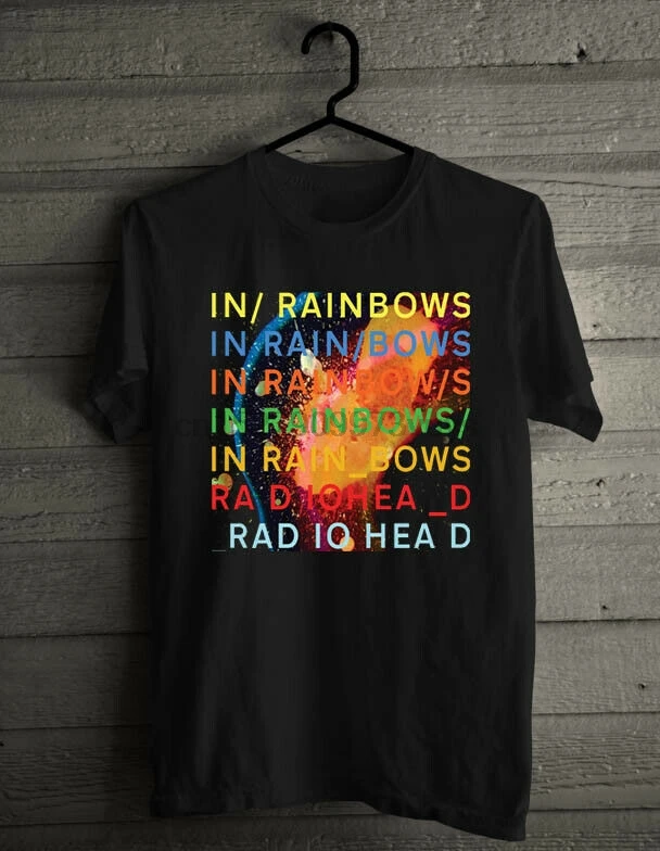 Новый RADIOHEAD-в доме появляется Радуга Rock Band Легенда Футболка с короткими рукавами