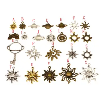 

10pcs Sun Celestial Body Jewelry Finding Charm Metal Pendants Jewelry Making