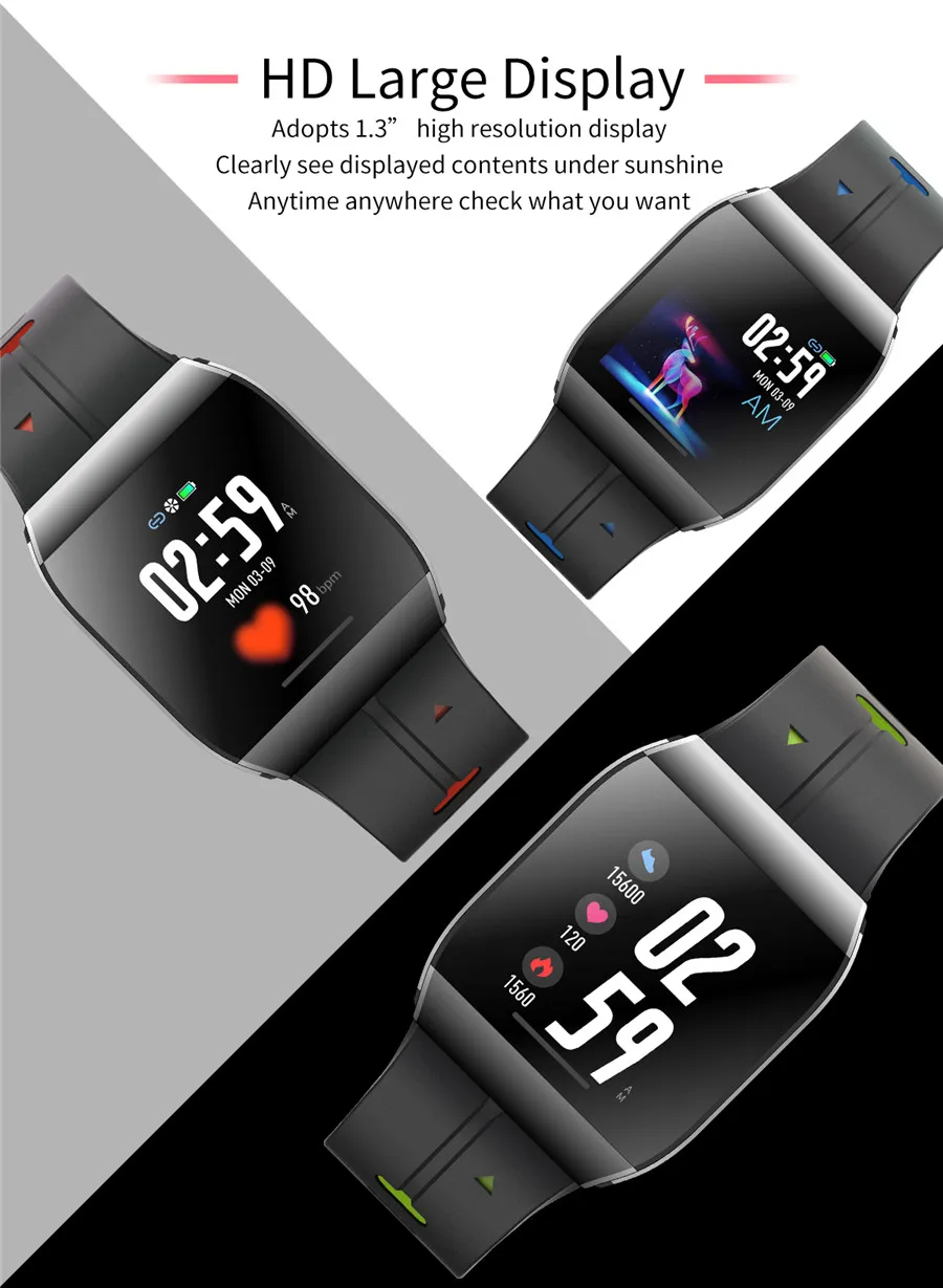 

GIAUSA Smart Watch X1 Fitness Activity Tracker Bracelet Heart Rate Blood Pressure Monitor IP68 Waterproof Smartwatch Xiomi Watch