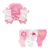 6/9PCS Baby Girl Clothes Newborn Unisex Solid Bodysuits+Pants Cotton Baby Boy Clothes Short Sleeve Girls Baby Clothing Cartoon 18