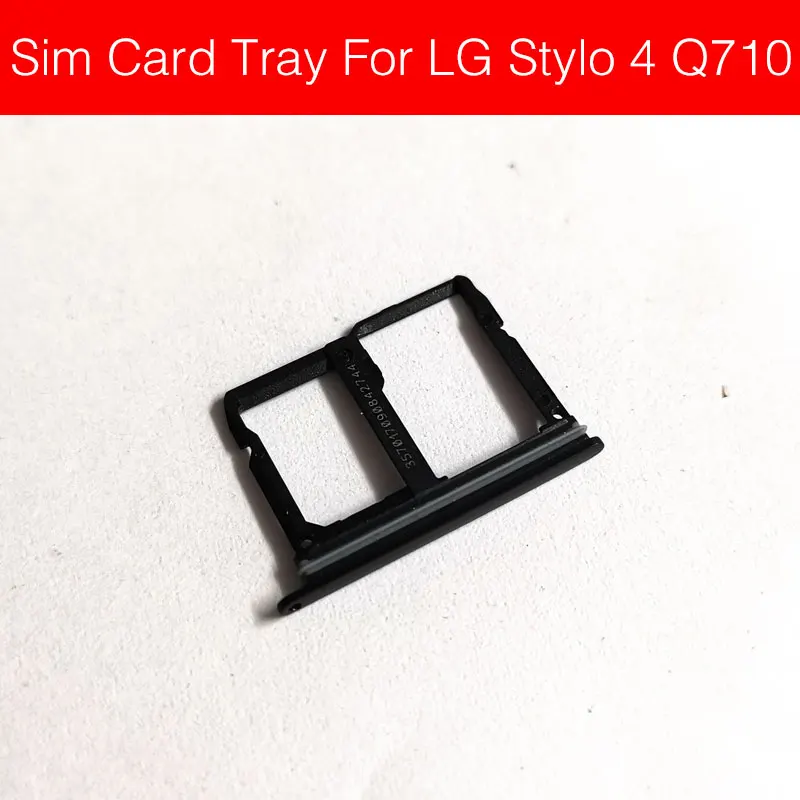 Держатель лотка для карт Micro Sim для LG Q6 Stylo 4 Q710 Q8 M700N Q7 Q610 V20mini H970 V34 X800 Micro SD Reader слот для sim-карты ремонт