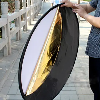 

60cm Portable Collapsible Round Camera Lighting equipment Photo Disc Reflector Diffuser Kit Carrying Case Photography Dropship