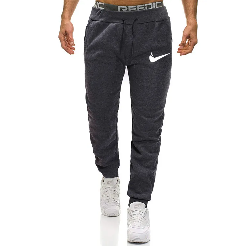

Spring Autumn Men's Sports Running Pants Joggers Training Elastic Cylinder Active Pants Gym Workout Jogging Trousers Plus size
