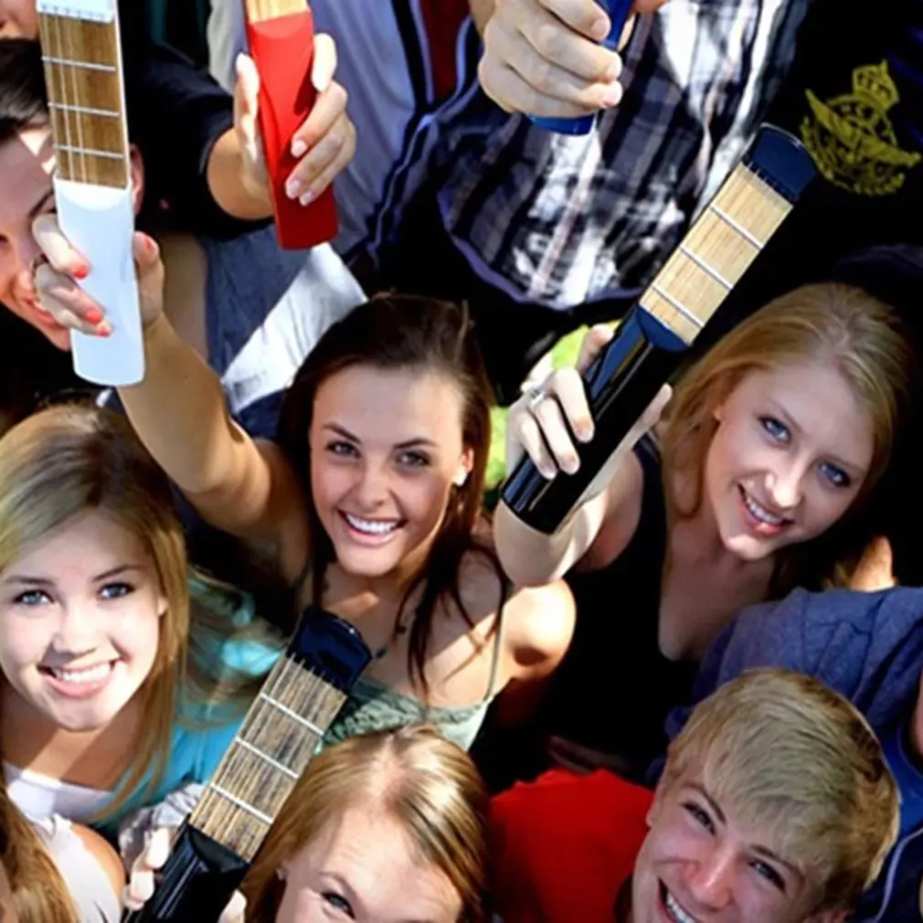 Портативная карманная гитара, портативный гитарный тренажер, гитарный тренажер для преобразования аккордов, креативные подарки