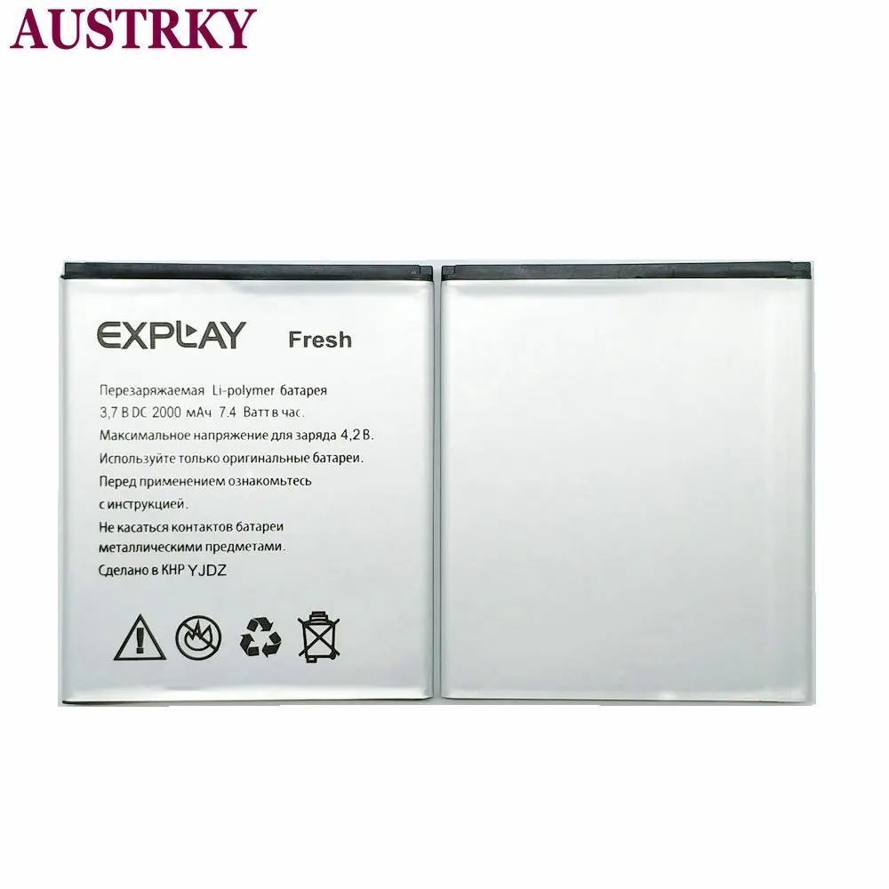 Новый для EXPLAY Fresh сотовый телефон 2000mAh Замена батареи в наличии + код отслеживания