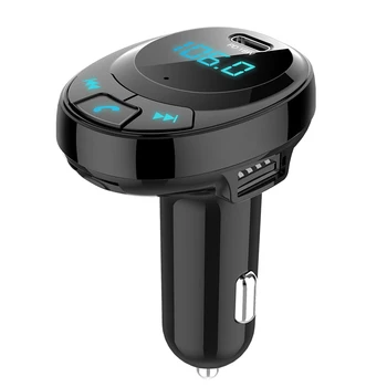 

Car Handsfree Wireless Bluetooth Fast Charging Dual USB Ports FM Transmitter Car MP3 Player Kit Wireless Bluetooth 5.0