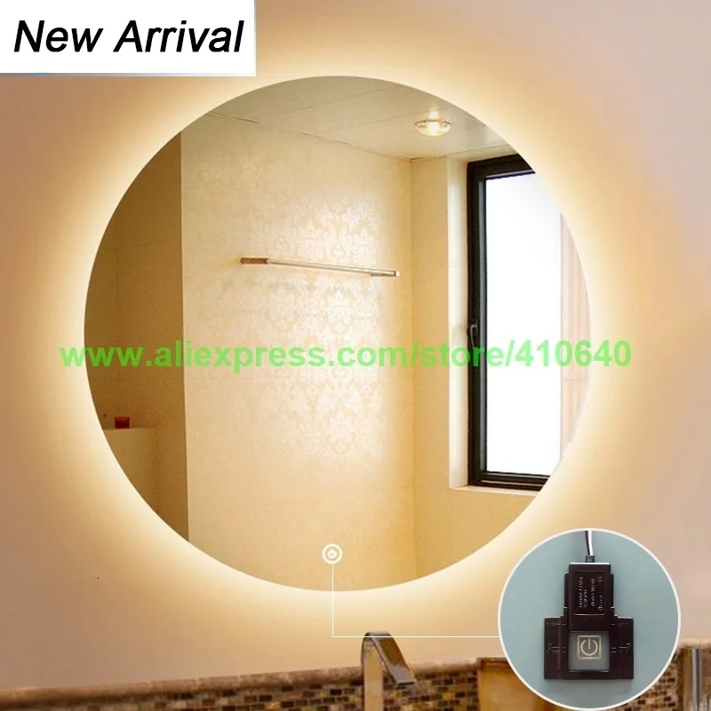 1 Piece Lamp Mirror Touch Dimmer Switch LED Mirror Light Touch Sensor Switch for Home or Hotel Cabinet LED Light Makeup Mirror