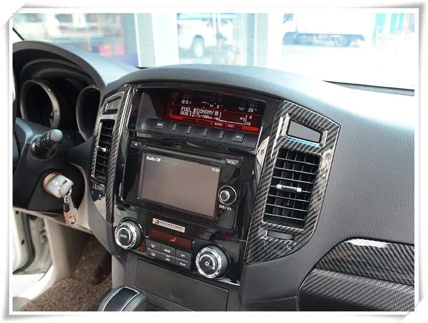 Для Mitsubishi Pajero V80 Shogun Montero Limited 2007- передняя отделка вентиляционное отверстие выход Крышка отделка 2 шт. стайлинга автомобилей