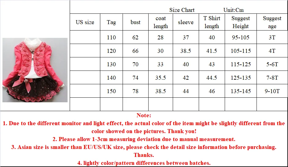 3-10Yrs Kids Girls Flower 3pc Clothing Set Short Mini Jacket Blouse Shirt Lace Tutu Skirt Baby Girls Suits Set Children Clothes