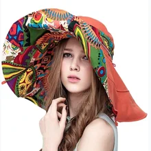 YLWHJJ 2020 Hot Fashion Design Flower Big hat Foldable Brimmed Sun Hat Summer Hats for Women UV Protection