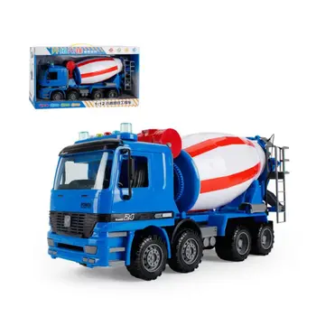 

Children Simulation Inertia Concrete Mixer Truck with Music Light Vehicle Model Kids Early Educational Toys Gift