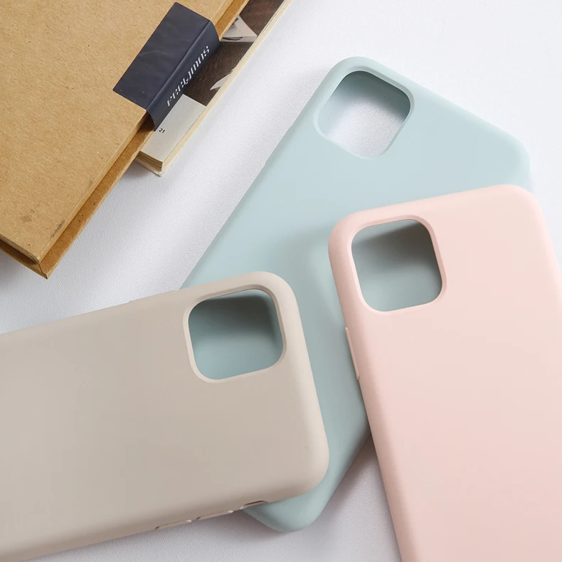 Чехол Arvin для iPhone 11 Pro Max, чехол из жидкого силикона с логотипом, мягкая подкладка из микрофибры, Толстая крышка, стекло