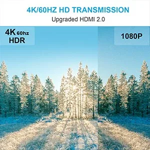 4K @ 60Hz Ultra HD 1x4 HDMI сплиттер 1 вход 4 выход разветвитель HDMI 1X4 коммутатор совместим с ПК PS3 PS4 Xbox HDMI 2,0 HDCP 2,2