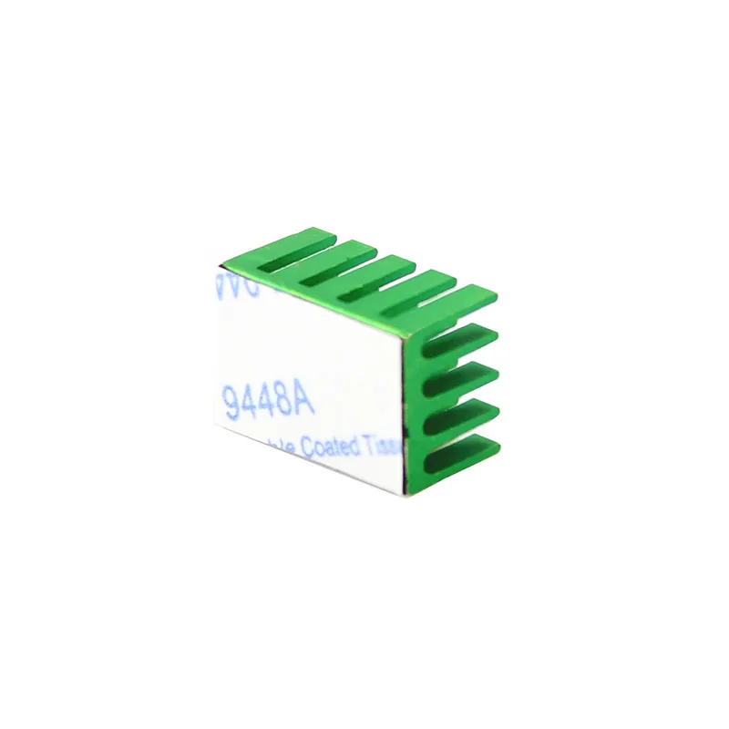 Younuon 20*14*11 mm Verde Alumínio Dissipador de Calor Radiador para Chip Eletrônico Led Ram Cooler Refrigerar 20x14x12 mm 100 Pcs - Imagem 6