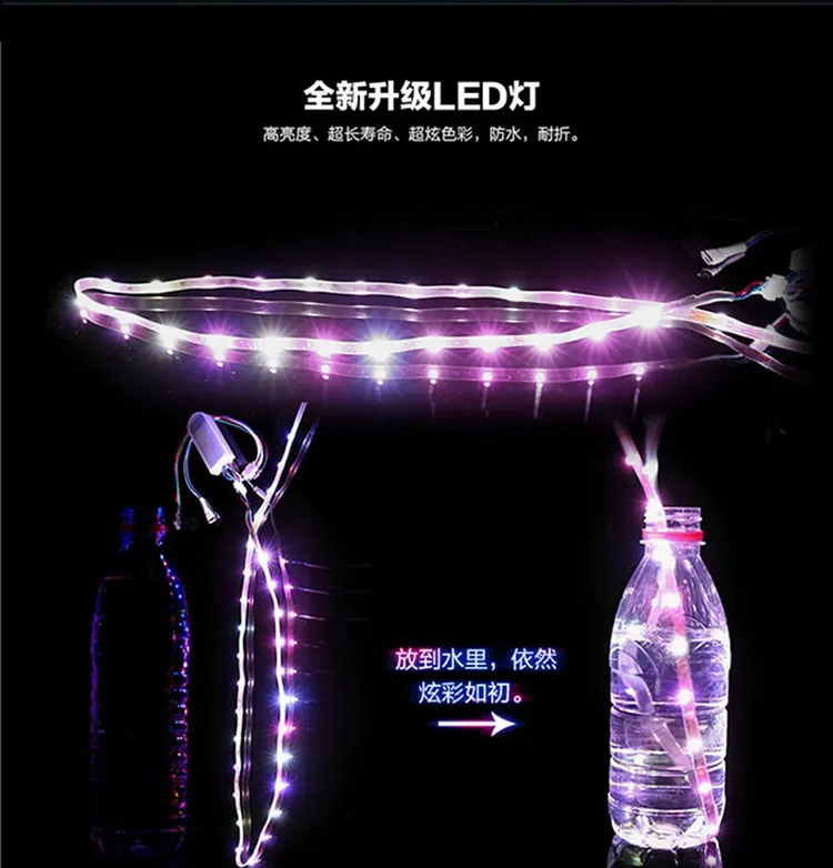 Модная яркая однотонная детская обувь с USB Led-светильник дышащие детские светящиеся кроссовки на липучке для девочек и мальчиков 22-30
