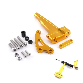 

JIAMEN Honda CB650F for HONDA Direction Damper Base 17 Years CB650F Damping Bracket Titanium Size 18 Falling Protection