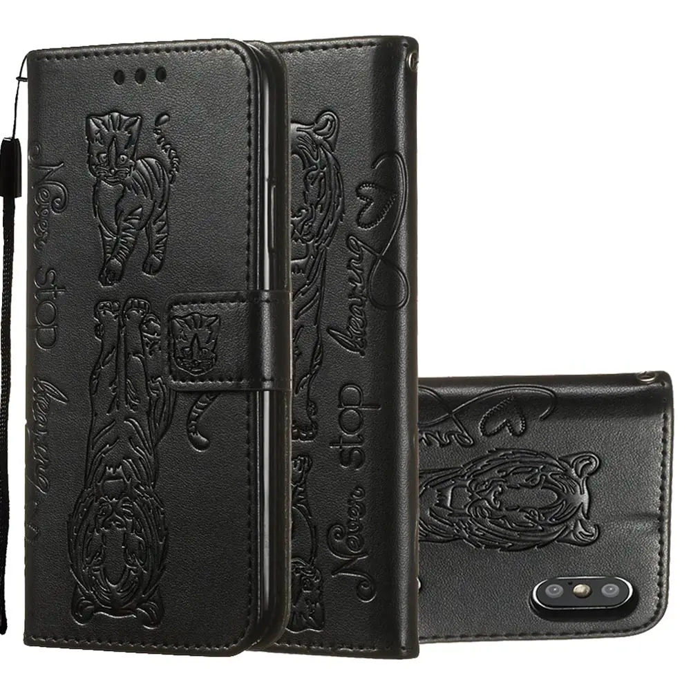 KISSCASE Cat Tiger Leather Phone Case For Samsung Galaxy S9 S10 Plus S10E M40 A60 A80 A90 Note 10 Pro Wallet Holder Covers |